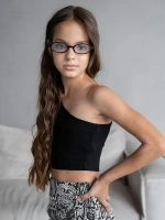 Летний топ для девочки на одно плечо