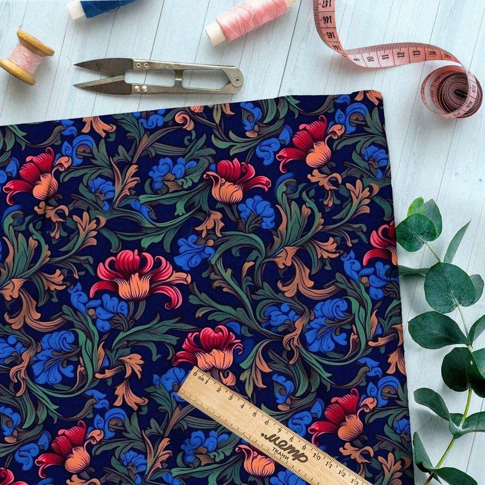 Ткань премиум флис волшебный антураж