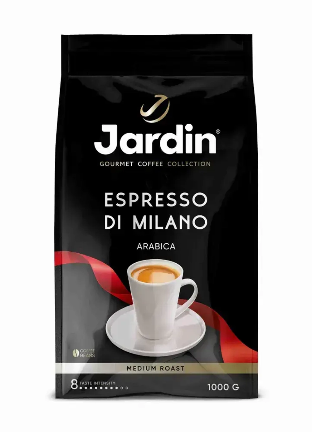 Кофе в зёрнах Jardin Espresso di Milano, арабика, робуста, 1 кг
