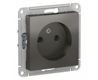 Schneider Electric ATLASDESIGN РОЗЕТКА без заземления, 16А, механизм, СТАЛЬ ATN000941