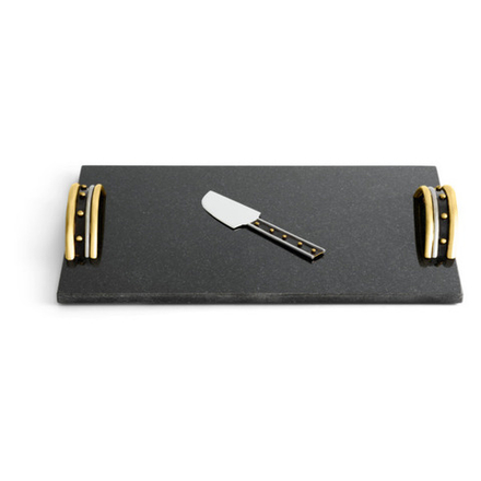 Доска для сыра с ножом 38х25см Michael Aram Нага черная