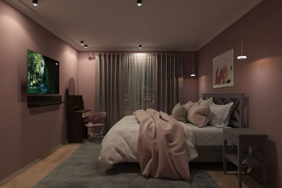 Точечный светодиодный светильник Denkirs DK4016-BK