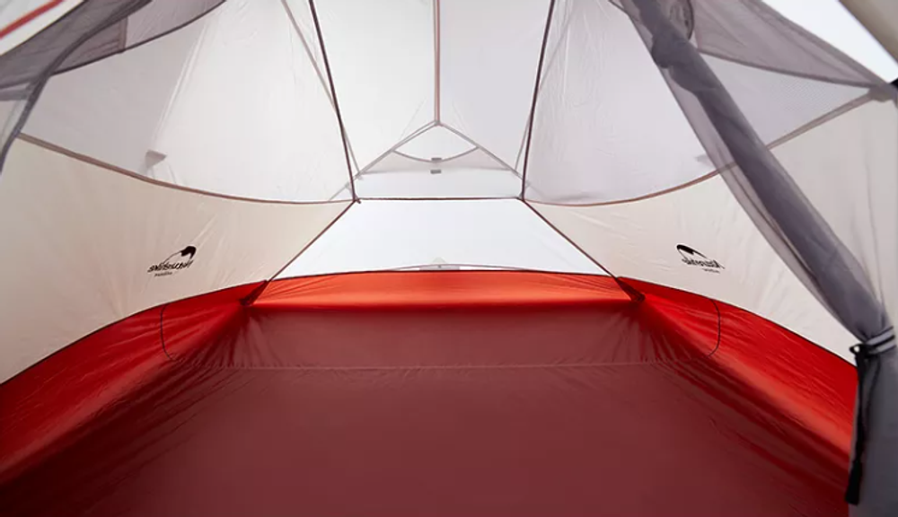 Палатка Naturehike Cloud Up Si 1-местная, алюминиевый каркас, сверхлегкая, серо-красный