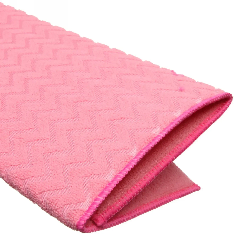 Коврик для сушки посуды 38*50см «Волна» розовый