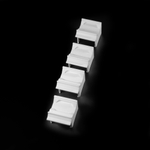 Набор 4 шт. Крепление для двухканального реле Aqara на DIN-рейку, 3D печать, белое