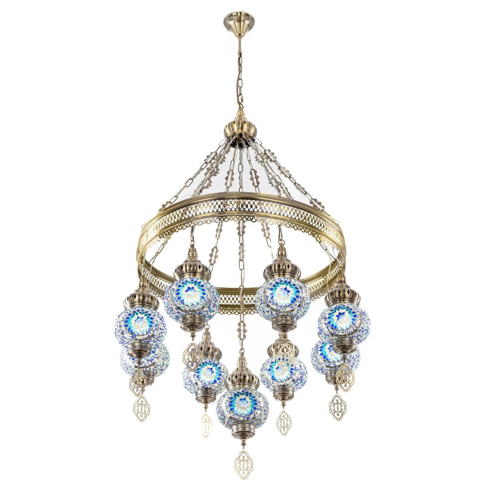 Citilux Каир CL419186 Люстра подвесная Мозаика Синяя