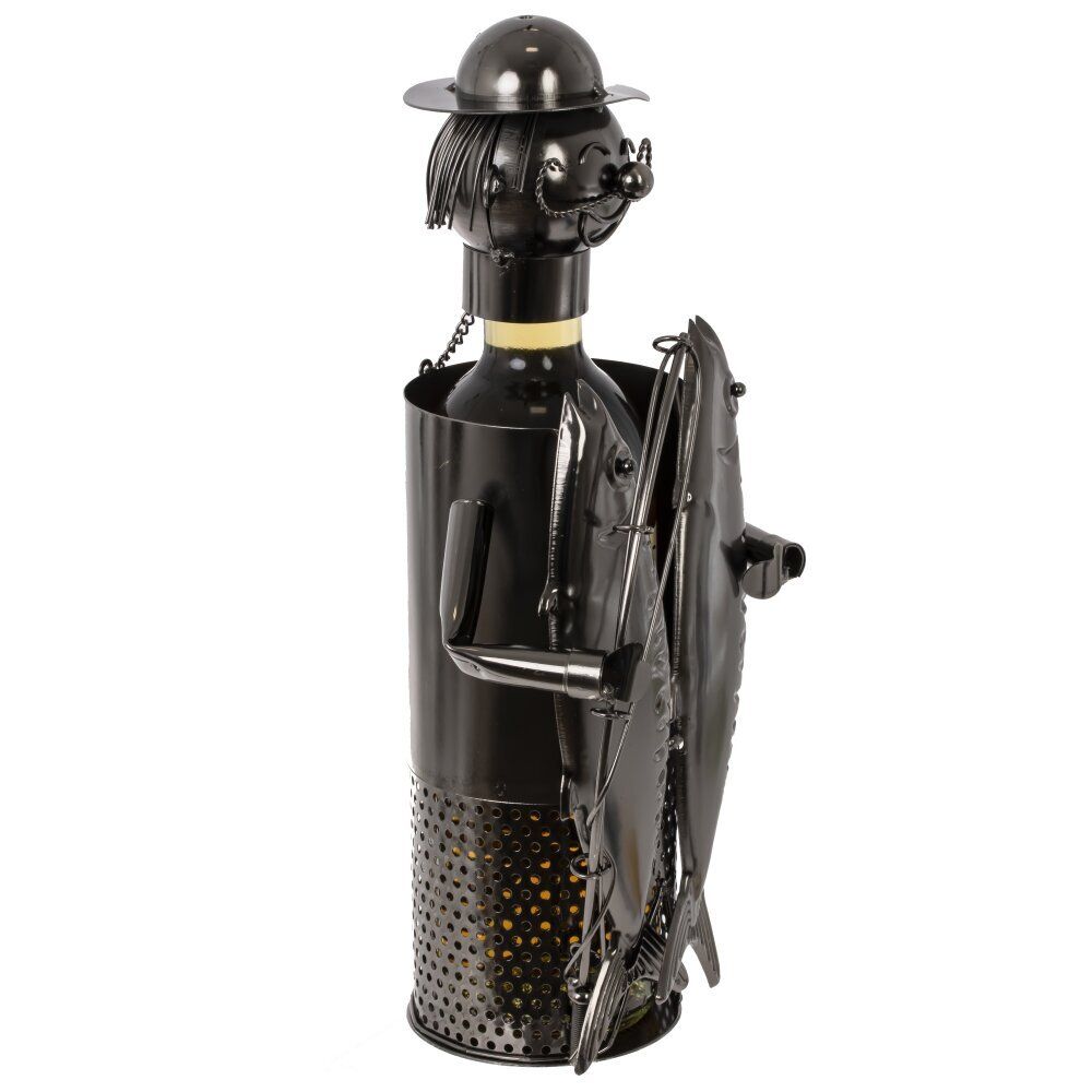 GAEM Подставка для бутылки "Рыбак", L16 W11 H21 см