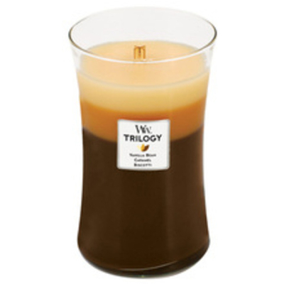 WoodWick Café Sweets Trilogy Vase (coffee sweets) - Scented candle 609.5g