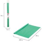 Бумага гофрированная (креповая), 32 г/м2, мятная, 50х250 см, в рулоне, BRAUBERG, 112528