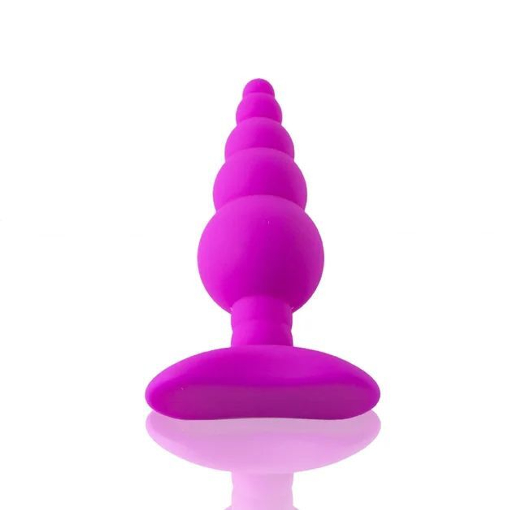 Лиловая анальная пробка Unicorn Playful - 10 см. (Цвет: лиловый)