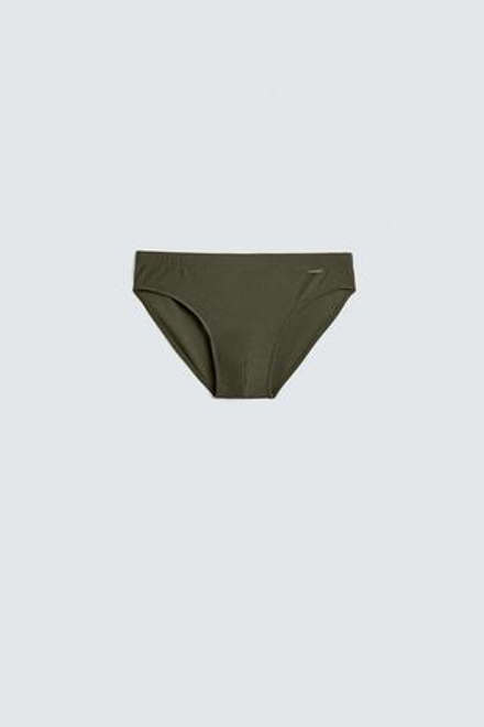 ZARA ПЛАВКИ С КОНТРАСТНЫМИ ВСТАВКАМИ, ХАКИ