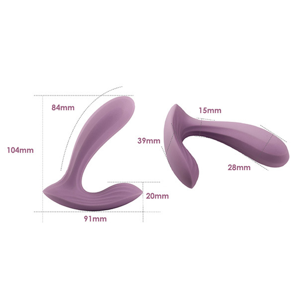 Розовый интерактивный вибратор для точки G Svakom Erica Romantic-Rose App-Controlled Wearable Vibrator SC015A
