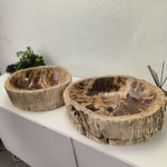 Раковина из окаменелого дерева ПАРА! OD-62099 57*46*16 2шт