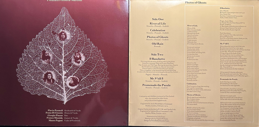 Premiata Forneria Marconi - Photos Of Ghosts (Германия 1973г.)