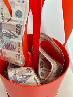 Баблобокс/шар с вылетающими деньгами + фото №3215