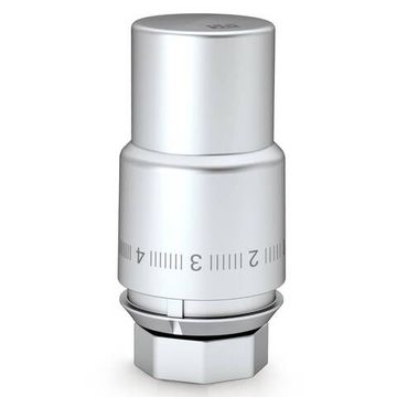 Термоголовка жидкостная Royal Thermo Design M30 x 1,5 металл, цвет матовый хром (RTO 07.0014)