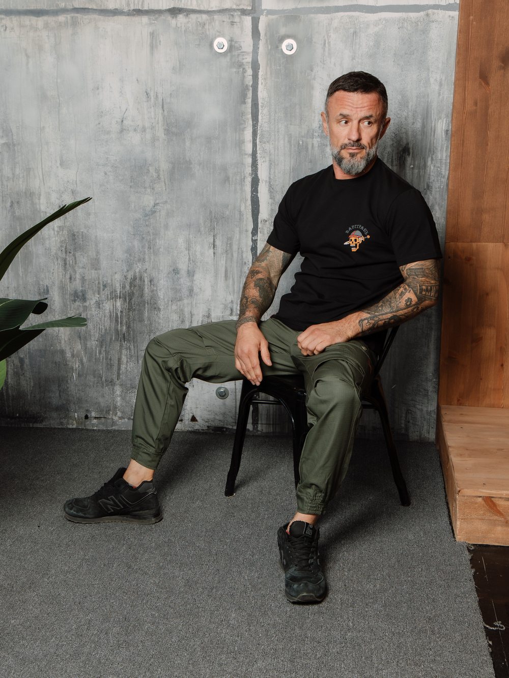 Футболка Варгградъ мужская черная «Ярость севера»