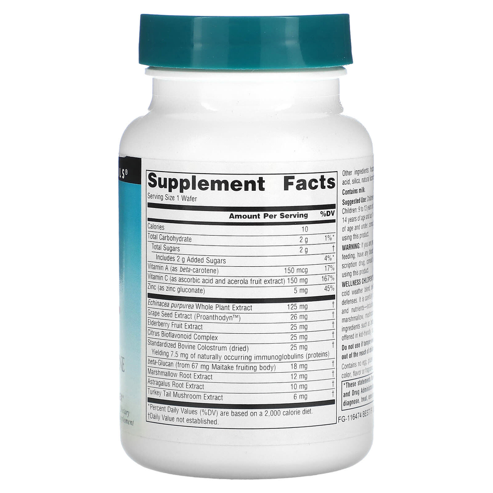 Source Naturals, Детские жевательные пастилки для поддержки иммунитета Wellness, со вкусом ягод, 30 пастилок