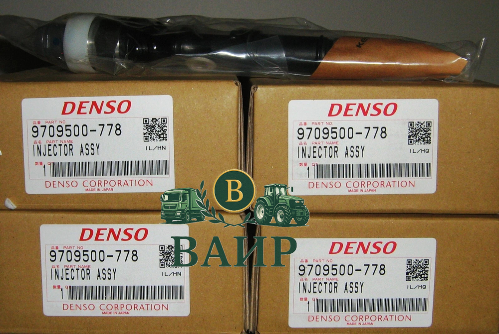 Топливная форсунка Denso 095000-778 для двигателя 1KD-FTV