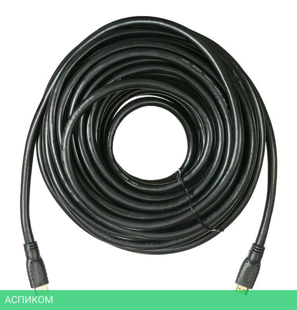 Кабель Buro HDMI (m)/HDMI (m) 20м позолоченные контакты черный (BHP HDMI 2.0-20)