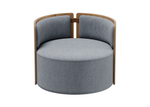 Кресло крутящееся Lagom 800 (серый твид, натуральный дуб)