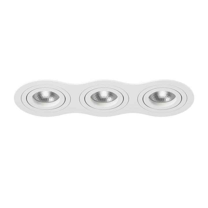 Комплект из светильника и рамки Lightstar Intero 16 (217636+217606+217606+217606) i636060606