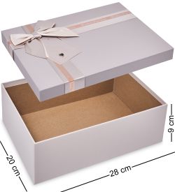 WF-175-B Набор коробок из 3 шт, бежево-серый