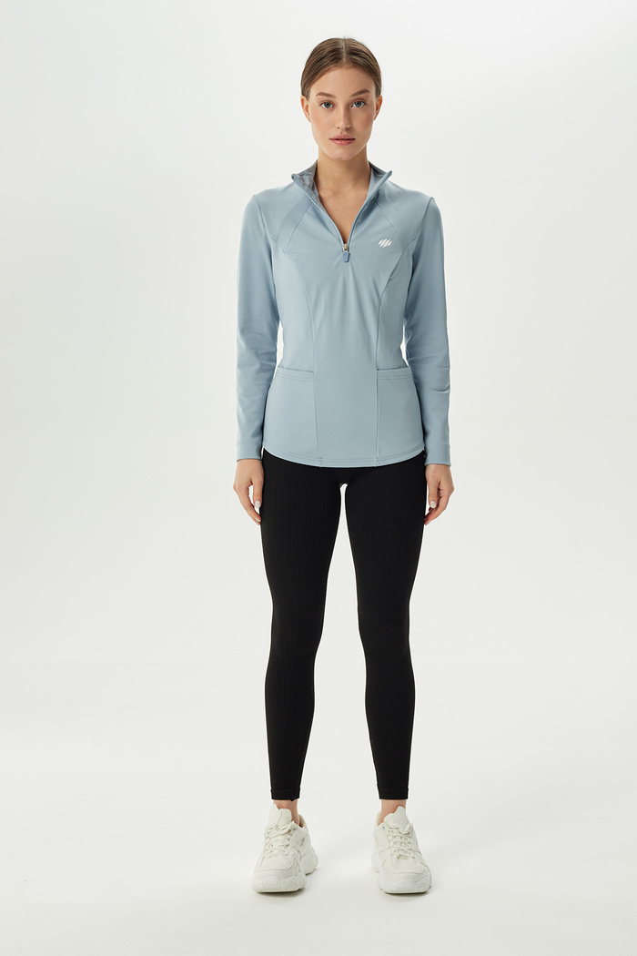 Спортивная кофта на молнии с карманами