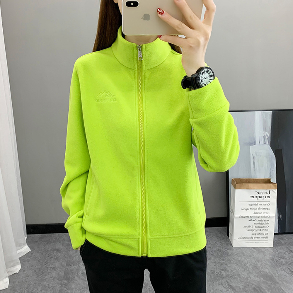 Кофта флис outdoor женская 2642 - Зеленый