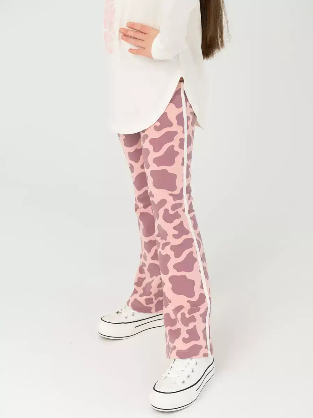 Костюм для девочки лонгслив и брюки клеш