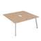 10БДКВ.278 Стол системы БЕНЧ, сдвоенный, на 2 рабочих места - конечный (1200*1435*750)