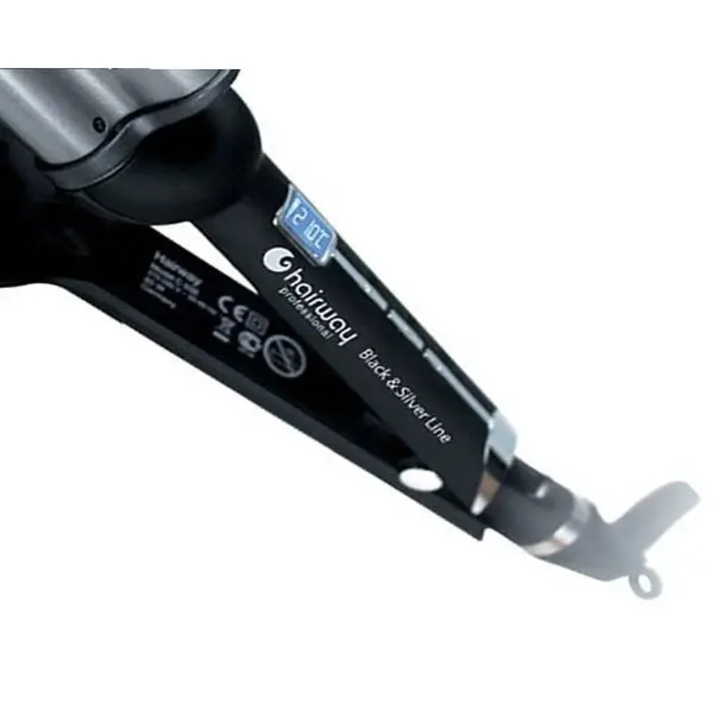 Плойка тройная Hairway Black & Silver Line 04012