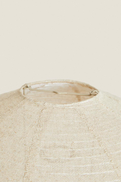 ZARA HOME ЛЬНЯНОЙ ПОТОЛОЧНЫЙ АБАЖУР, СВЕТЛО-БЕЖЕВЫЙ