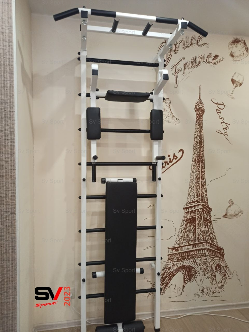 Монтаж шведской стенки Sv Sport в бетонные, кирпичные стены