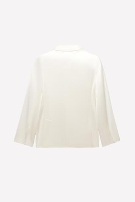 ZARA Х LUDOVIC DE SAINT SERNIN БЛЕЙЗЕР ИЗ САТИНА, ЭКРЮ