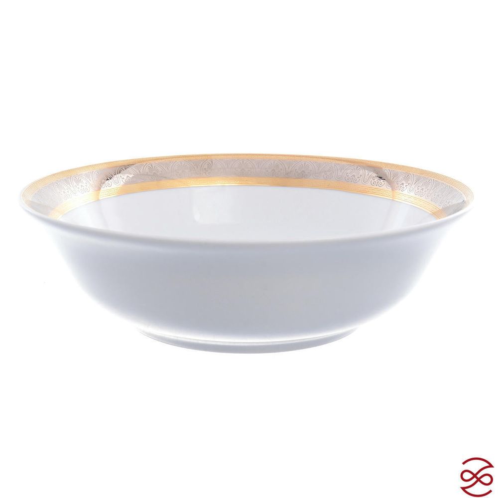 Столовый сервиз на 6 персон Thun Опал широкий кант платина золото 28 предметов