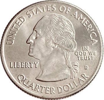 25 центов (1/4 доллара, квотер) 2009 США «Американское Самоа» (D)