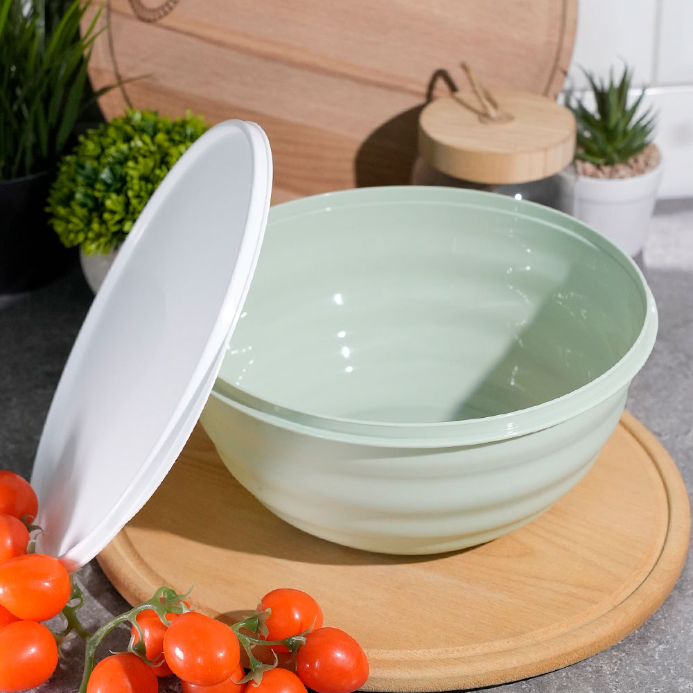 Миска 3,2л с крышкой "Latina" (светло-зеленый)