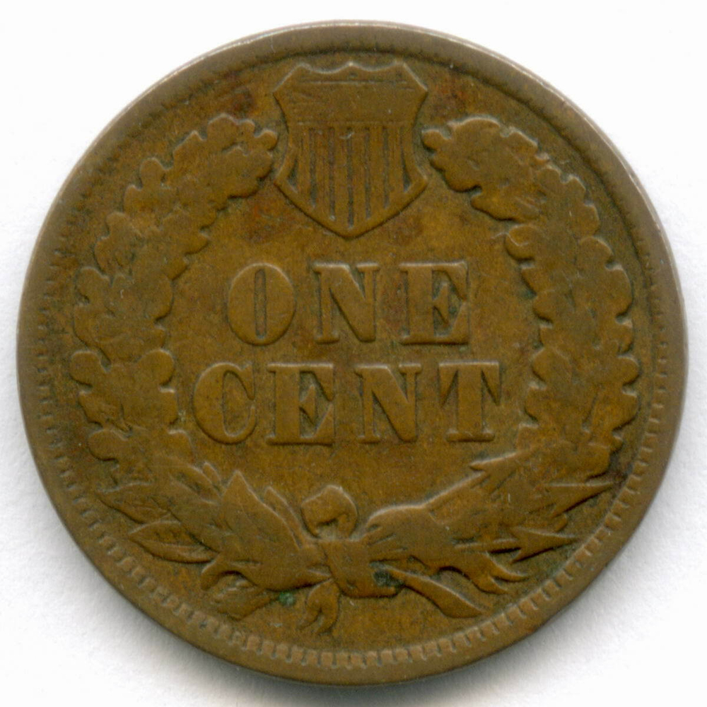 1 цент 1900 год. США. Голова индейца. Бронза F-VF