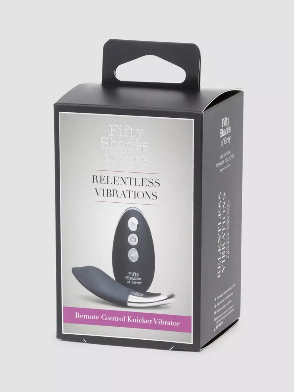 Клиторальный стимулятор с пультом ДУ Relentless Vibrations Remote Knicker Vibrator (Цвет: черный с серебристым)