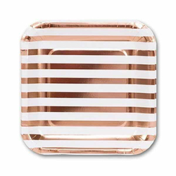 Тарелки большие Розовое Золото