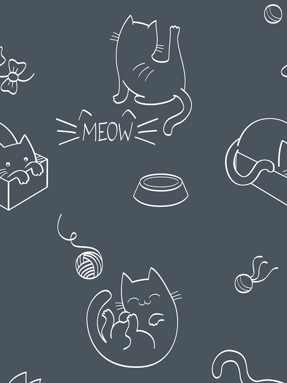 Пододеяльник Сказка "Котики" евро 200х215 см