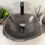 Раковина из речного камня RS-65147 41*38*15 0856