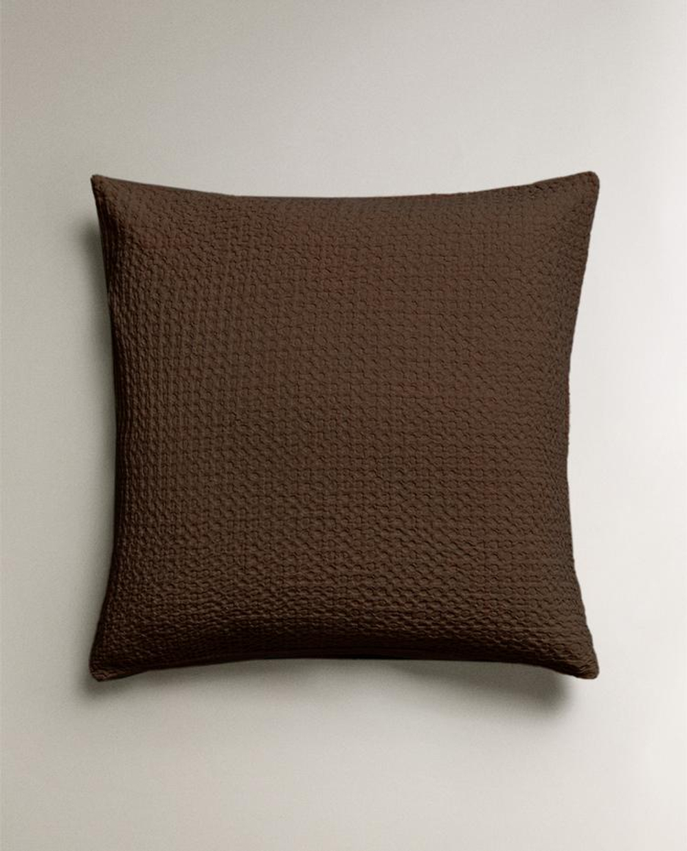 ZARA HOME ОДНОТОННАЯ НАВОЛОЧКА (200 НИТЕЙ), КОРИЧНЕВЫЙ