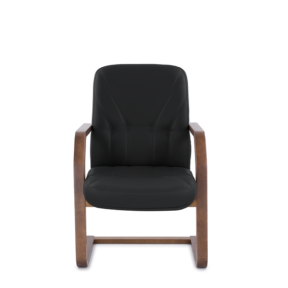 Кресло Комо Н/п дерево D8 (темный орех) S-0401 (черный)