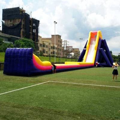 Надувная прямая водная горка «Экстремальный спуск», 55*12*10 м