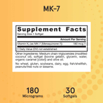 Jarrow Formulas, MK-7, 180 мкг, 30 мягких таблеток