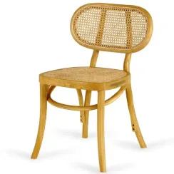 Стул Poltrona, массив вяза, ротанг