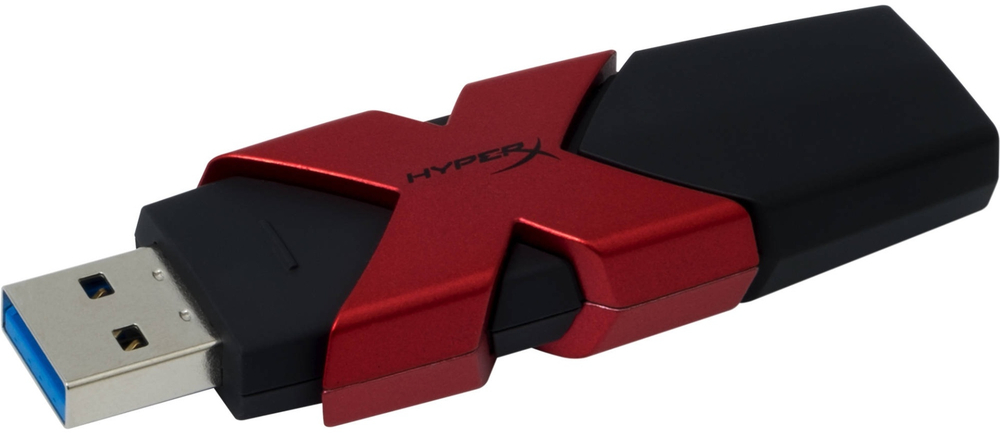 USB Flash карта Kingston HXS3 256GB черный-красный