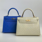 Сумка Hermes из кожи страуса 25 см